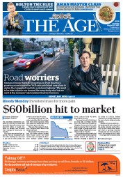 The Age (Australia) Newspaper Front Page for 25 August 2015