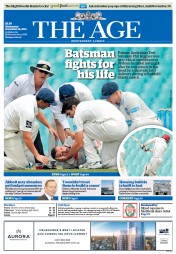 The Age (Australia) Newspaper Front Page for 26 November 2014
