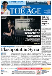 The Age (Australia) Newspaper Front Page for 26 November 2015