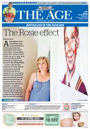 The Age (Australia) Newspaper Front Page for 26 January 2015