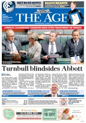 The Age (Australia) Newspaper Front Page for 26 February 2015