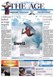The Age (Australia) Newspaper Front Page for 26 March 2016