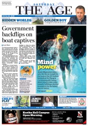 The Age (Australia) Newspaper Front Page for 26 July 2014