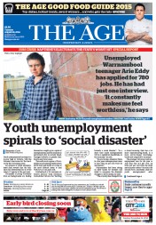 The Age (Australia) Newspaper Front Page for 26 August 2014