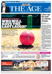 The Age (Australia) Newspaper Front Page for 27 November 2015