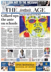 The Age (Australia) Newspaper Front Page for 27 February 2013