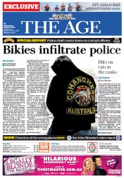 The Age (Australia) Newspaper Front Page for 27 March 2013