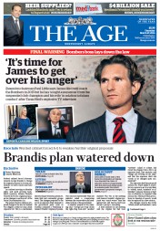 The Age (Australia) Newspaper Front Page for 27 March 2014