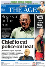 The Age (Australia) Newspaper Front Page for 27 May 2014