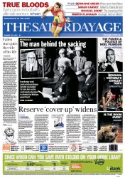 The Age (Australia) Newspaper Front Page for 27 August 2012