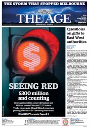 The Age (Australia) Newspaper Front Page for 28 October 2014