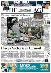 The Age (Australia) Newspaper Front Page for 28 December 2012