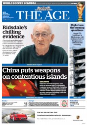 The Age (Australia) Newspaper Front Page for 28 May 2015
