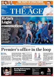 The Age (Australia) Newspaper Front Page for 29 April 2014