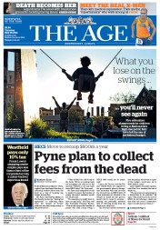 The Age (Australia) Newspaper Front Page for 29 May 2014