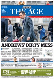 The Age (Australia) Newspaper Front Page for 29 July 2014