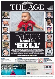 The Age (Australia) Newspaper Front Page for 2 February 2016