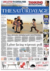 The Age (Australia) Newspaper Front Page for 2 March 2013
