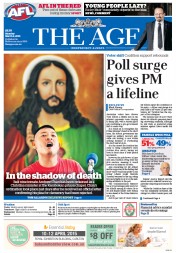 The Age (Australia) Newspaper Front Page for 2 March 2015