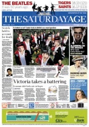 The Age (Australia) Newspaper Front Page for 2 June 2012