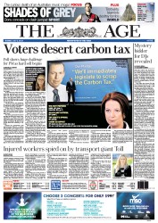 The Age (Australia) Newspaper Front Page for 2 July 2012