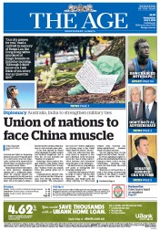 The Age (Australia) Newspaper Front Page for 2 July 2014