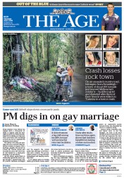 The Age (Australia) Newspaper Front Page for 2 July 2015