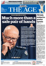 The Age (Australia) Newspaper Front Page for 30 December 2014