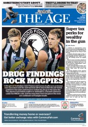 The Age (Australia) Newspaper Front Page for 31 March 2015