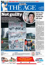 The Age (Australia) Newspaper Front Page for 3 November 2015