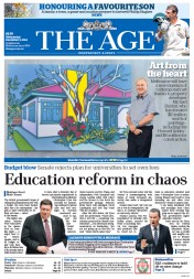 The Age (Australia) Newspaper Front Page for 3 December 2014