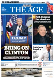 The Age (Australia) Newspaper Front Page for 3 March 2016