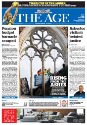 The Age (Australia) Newspaper Front Page for 3 April 2015