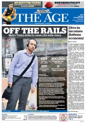 The Age (Australia) Newspaper Front Page for 3 September 2015