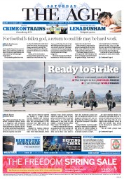 The Age (Australia) Newspaper Front Page for 4 October 2014