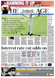 The Age (Australia) Newspaper Front Page for 4 December 2012