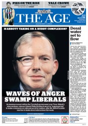 The Age (Australia) Newspaper Front Page for 4 March 2016