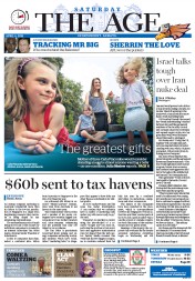 The Age (Australia) Newspaper Front Page for 4 April 2015