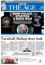 The Age (Australia) Newspaper Front Page for 4 June 2015