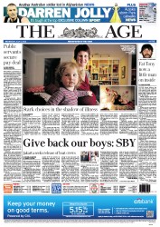 The Age (Australia) Newspaper Front Page for 4 July 2012