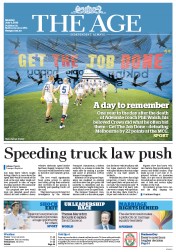 The Age (Australia) Newspaper Front Page for 4 July 2016