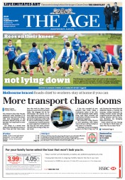 The Age (Australia) Newspaper Front Page for 4 September 2015