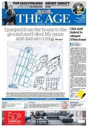 The Age (Australia) Newspaper Front Page for 5 February 2016