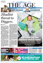 The Age (Australia) Newspaper Front Page for 5 July 2014