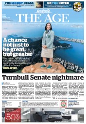 The Age (Australia) Newspaper Front Page for 5 August 2016