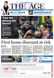 The Age (Australia) Newspaper Front Page for 5 September 2015