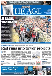 The Age (Australia) Newspaper Front Page for 6 November 2014