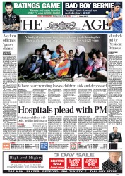 The Age (Australia) Newspaper Front Page for 6 December 2012