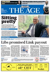 The Age (Australia) Newspaper Front Page for 6 February 2015