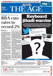 The Age (Australia) Newspaper Front Page for 6 May 2015